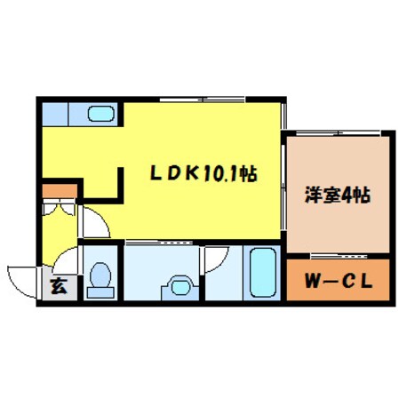 中島公園駅 徒歩10分 3階の物件間取画像